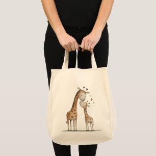 Bolsa Tote Mãe & Girafa Bebê