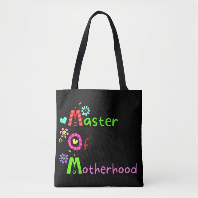 Bolsa Tote MÃE MESTRE DO dia de as mães engraçado DA MÃE (Frente)