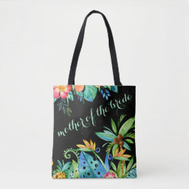 Bolsa Tote Mãe Negra Floral Tropical da Noiva