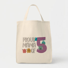 Bolsa Tote Mãe Orgulhosa de Cinco Sacos de Tote
