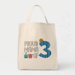 Bolsa Tote Mãe Orgulhosa de Três Sacos de Tote