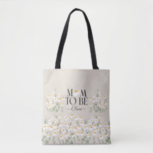 Bolsa Tote Mãe para ser daisy floral chá de fraldas novo pres