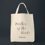 Bolsa Tote Mãe personalizada da noiva<br><div class="desc">Mãe personalizada da Bag de Noiva</div>