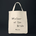 Bolsa Tote Mãe personalizada da noiva<br><div class="desc">Mãe personalizada da Bag de Noiva</div>