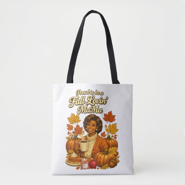 Bolsa Tote Mãe que Ama o Outono (Frente)