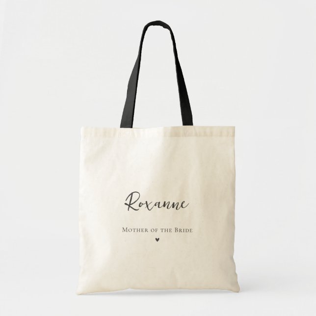 Bolsa Tote Mãe Simples Personalizada da Sacola de Noiva (Frente)