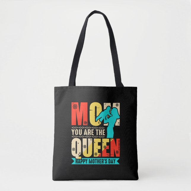 Bolsa Tote Mãe, Você É A Rainha 67761 (Frente)