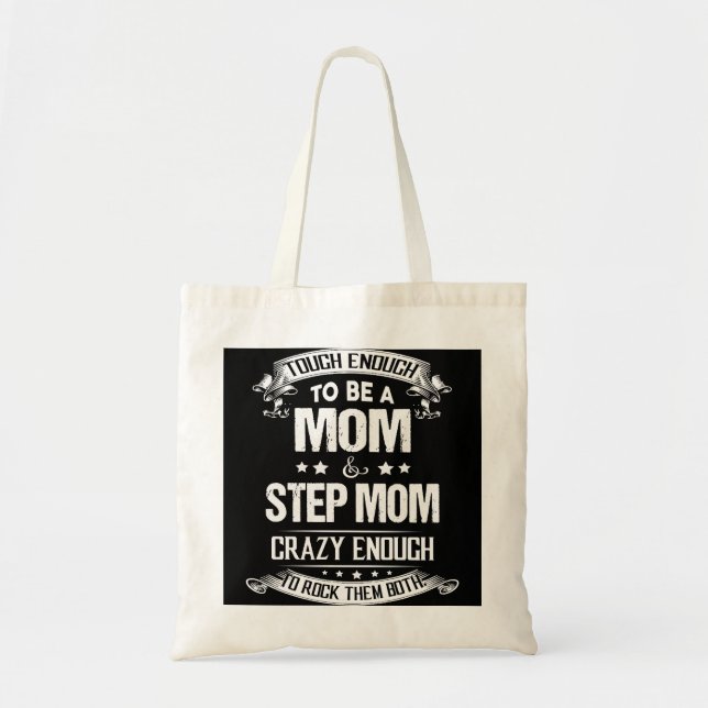Bolsa Tote Mãe vovó de Tough o suficiente para ser mãe mestra (Frente)