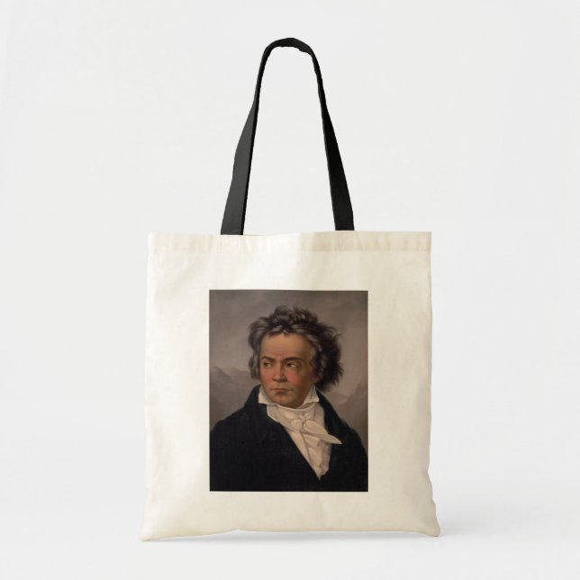 Bolsa Tote Maestro Ludwig Beethoven Sinfonia Music Composer (Frente)