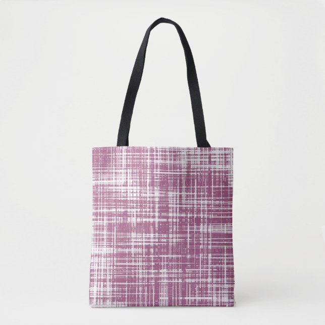 Bolsa Tote Magenta Pálida Striped (Frente)
