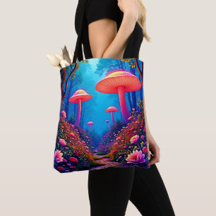 Bolsa Tote Magia brilhante para cogumelos