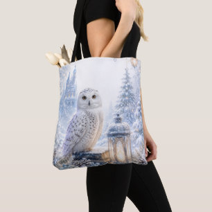 Bolsa Tote Magia de Inverno da Coruja Branca