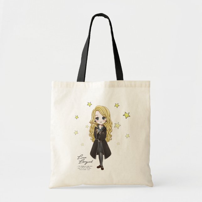 Bolsa Tote Magia Luna Lovegood Watercolor (Frente)