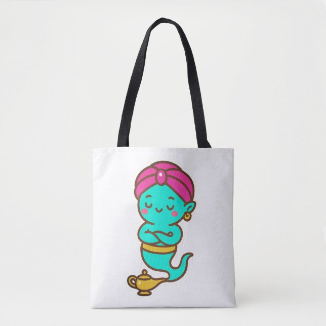 Bolsa Tote Magical Kawaii Djinn - Neon Spirit (Frente)