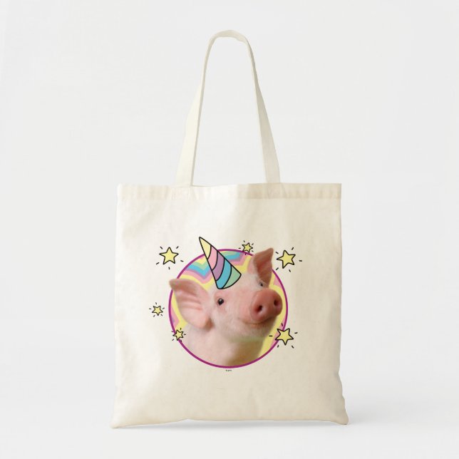 Bolsa Tote Magical Piglet Unicorn (Frente)