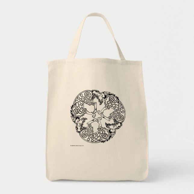 Bolsa Tote Magick - lobo (Frente)