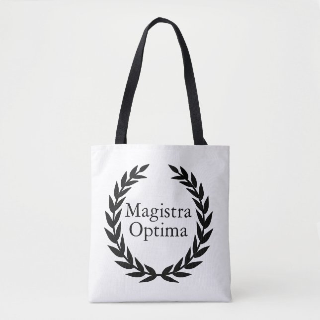 Bolsa Tote Magistra Optima Latim Professora     (Frente)