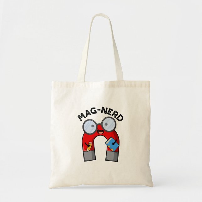 Bolsa Tote Magnética do Nerd Funny do nerd Mag (Frente)