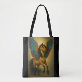 Bolsa Tote Magnificent Horse With Spectacular Wings
