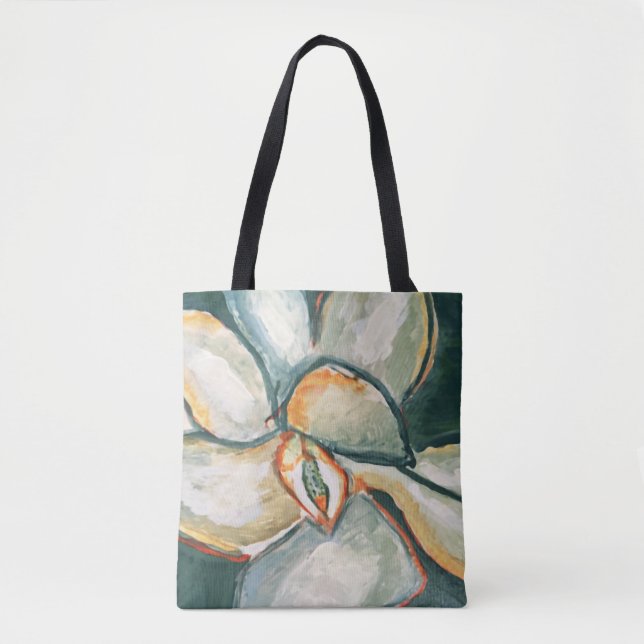 Bolsa Tote Magnólia em Azul-turquesa (Frente)