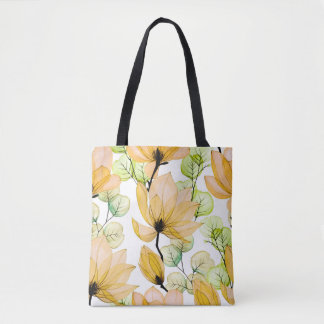 Bolsa Tote Magnolia Eucalyptus: Impressão sem água