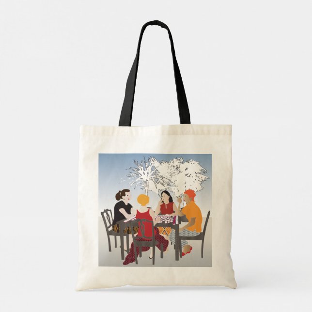 Bolsa Tote Mah Jongg Alfresco Tote Bag (Verso)