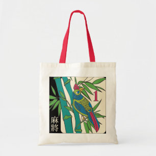 Bolsa Tote Mah Jongg Azulejo Bird