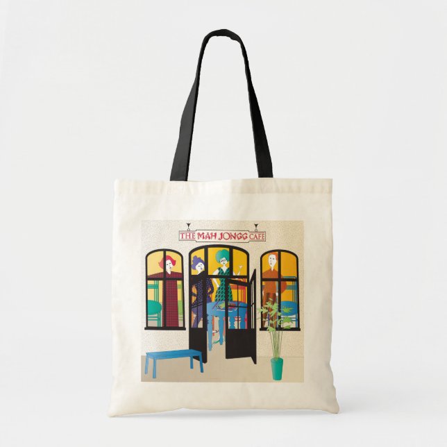 Bolsa Tote Mah Jongg Cafe (Frente)