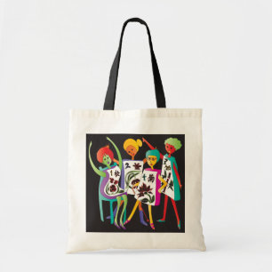 Bolsa Tote Mah Jongg Flower Dance Tote Bag