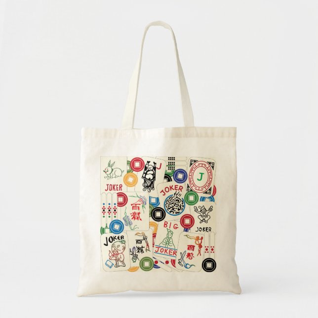 Bolsa Tote Mah Jongg Jokers and Moins Bag (Frente)
