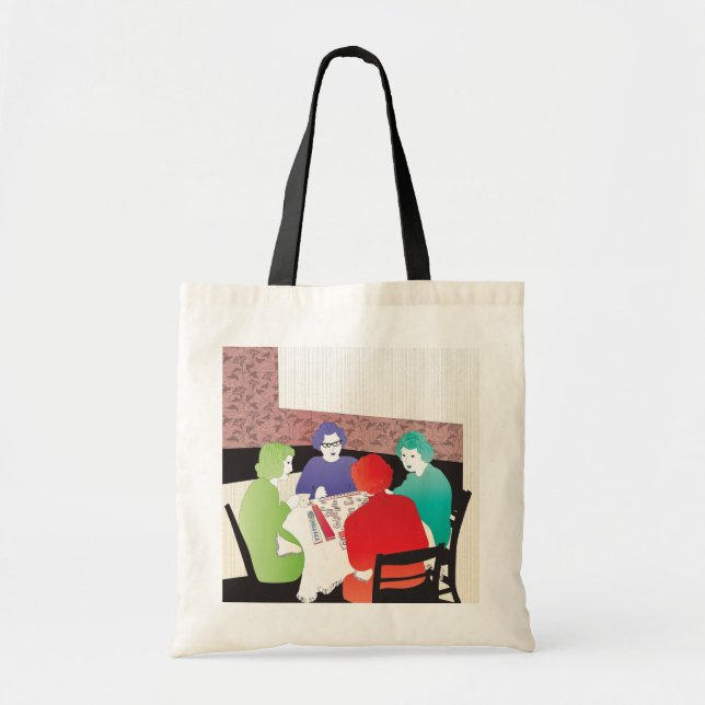 Bolsa Tote Mah Jongg Retro2 (Frente)