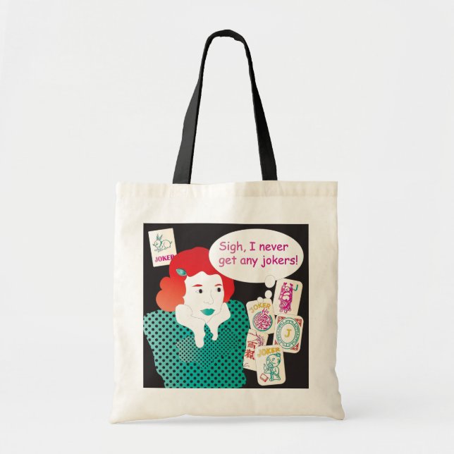 Bolsa Tote Mah Jongg Sayings Jokers2 Tote Bag (Frente)