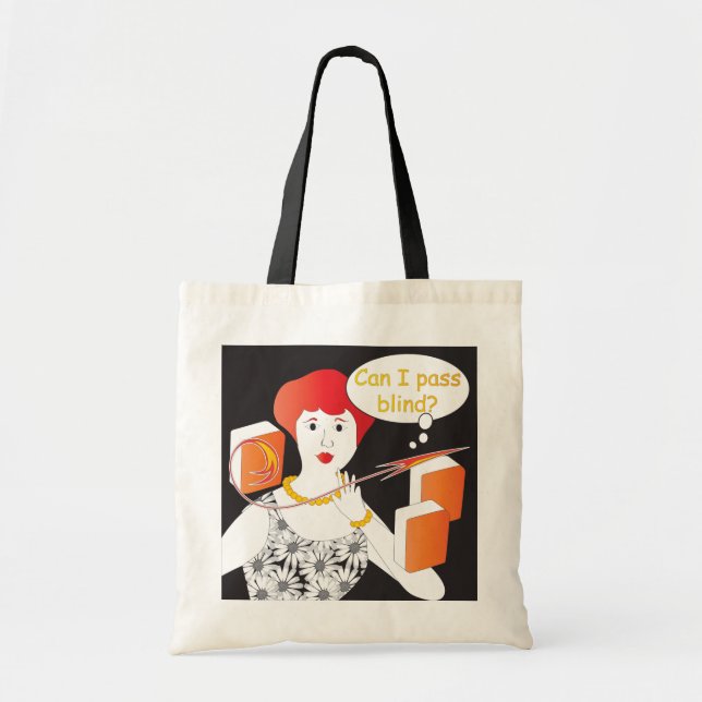 Bolsa Tote Mah Jongg Sayings Pass Blind Tote Bag (Frente)