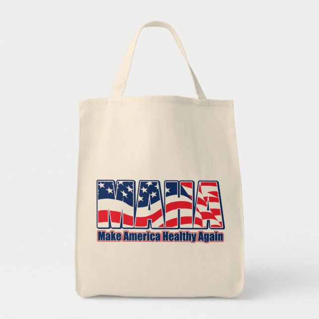 Bolsa Tote MAHA torna a América saudável novamente (Frente)