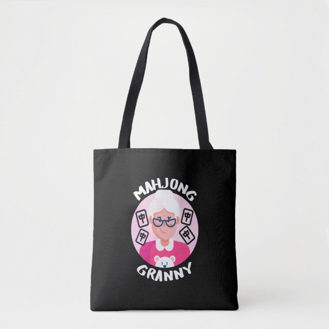Bolsa Tote Mahjong Granny | Funny Mahjong (Frente)