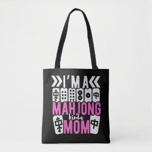 Bolsa Tote Mahjong kinda mãe   Funny mahjong
