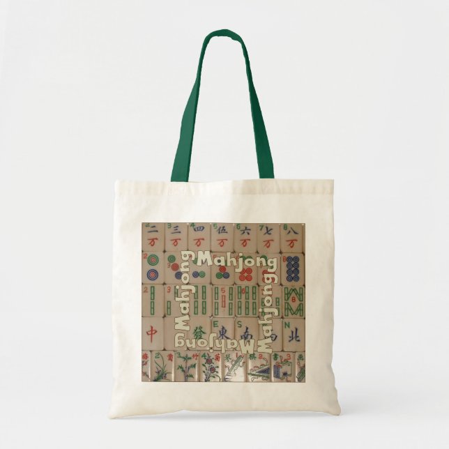 Bolsa Tote Mahjong on tiles (set no. 1) (Frente)
