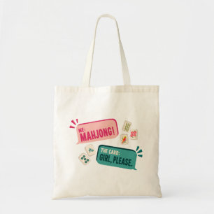 Bolsa Tote Mahjong Tote-Me: Mahjong! The Card: Girl, Please