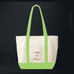 Bolsa Tote Maid of Honor Tote<br><div class="desc">Tote bag shown in natural/lime green with text; Maid of Honor. Customize this item or buy as is.</div>