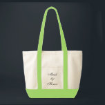 Bolsa Tote Maid of Honor Tote<br><div class="desc">Tote bag shown in natural/lime green with text; Maid of Honor. Customize this item or buy as is.</div>
