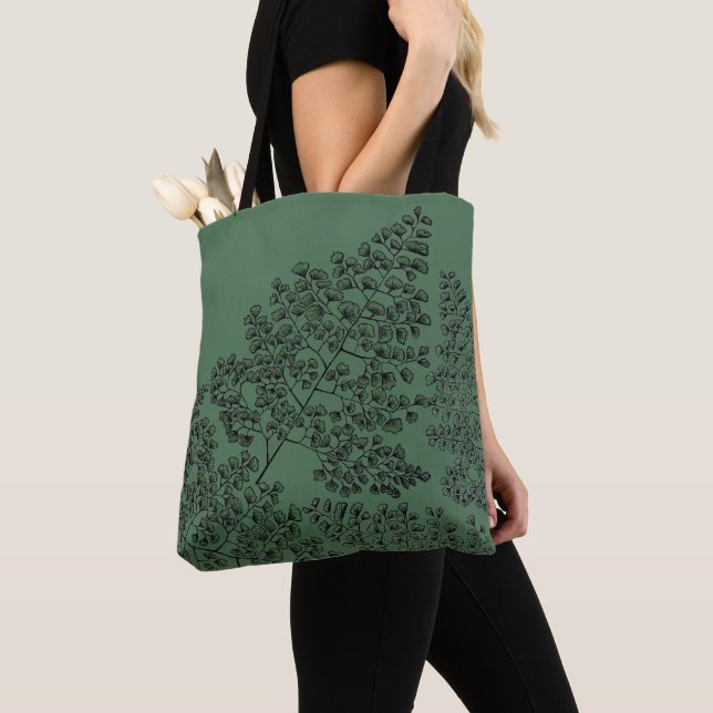 Bolsa Tote Maidenhair Fern (Close Up)