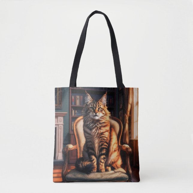 Bolsa Tote Maine Coon Cat (Frente)