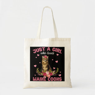 Bolsa Tote Maine CoonCat Lover Oferece Apenas Uma Menina Que