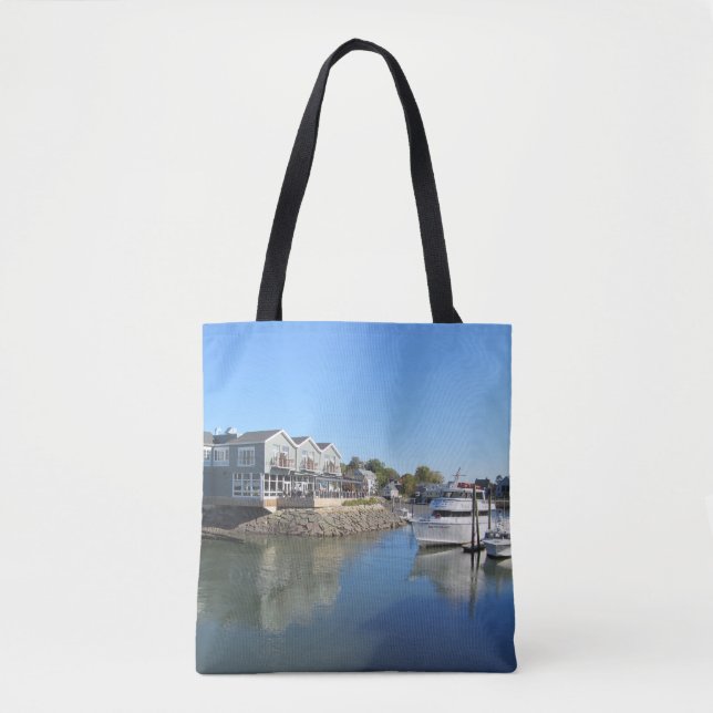 Bolsa Tote Maine Kennebunkport Boat Photo (Frente)