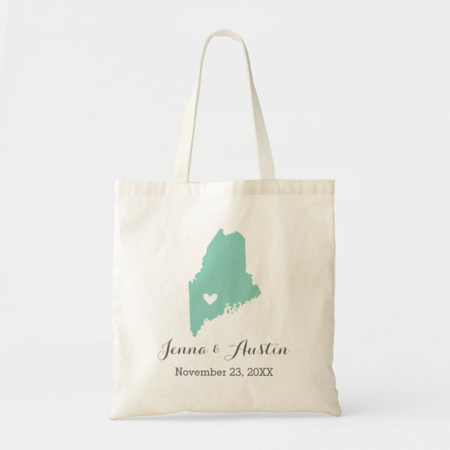 Bolsa Tote Maine Wedding Welcome (Frente)