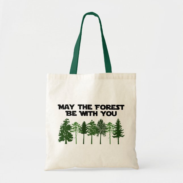 Bolsa Tote Maio a floresta seja com você (Frente)