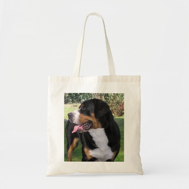 Bolsa Tote maior cão suíço da montanha (Frente)