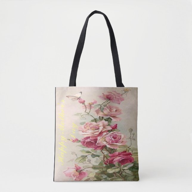 Bolsa Tote Mais do que um presente: O Tot Floral Aprovado pel (Frente)