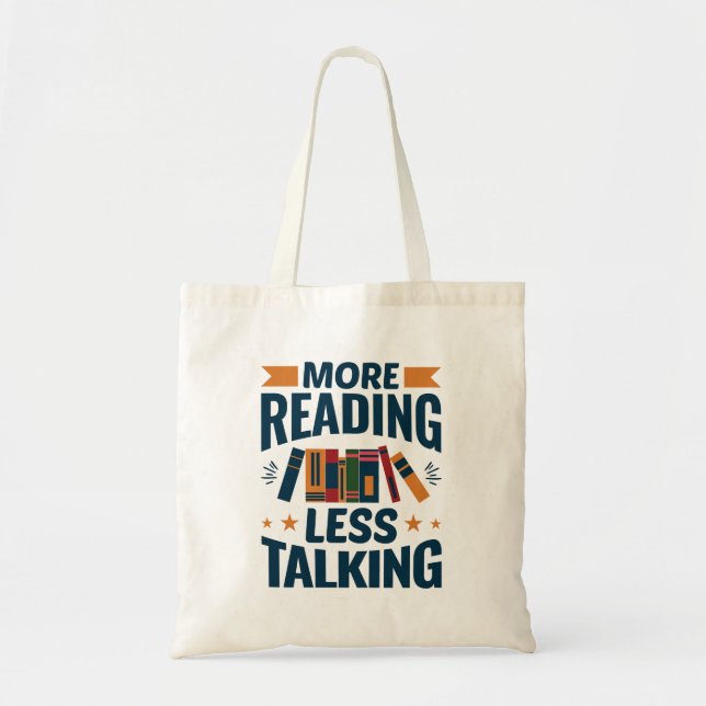 Bolsa Tote Mais Leitura Menos Conversação (Frente)