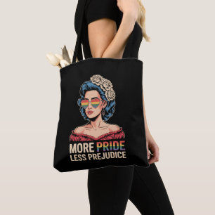 Bolsa Tote Mais Orgulho Menos Preconceito LGBTQ Orgulho Aliad